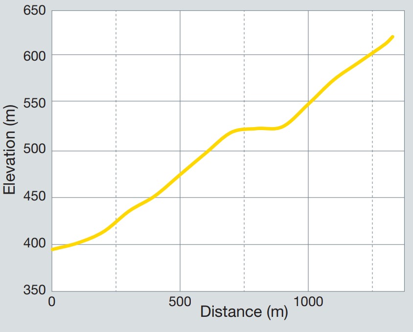 Mountain Sheep Trail Elevation